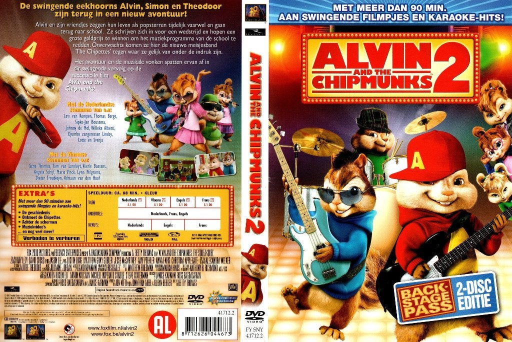 Alvin and the chipmuncks 2, Alle leeftijden, Ophalen of Verzenden, Zo goed als nieuw