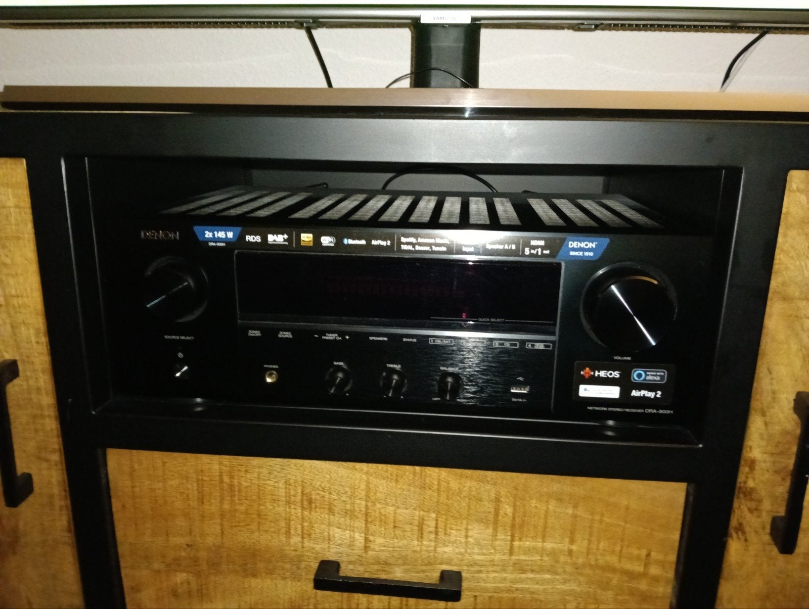 Denon DRA-800H Ampli-tuner Stéréo - Zo goed als nieuw, Denon, Ophalen of Verzenden, Zo goed als nieuw, 120 watt of meer