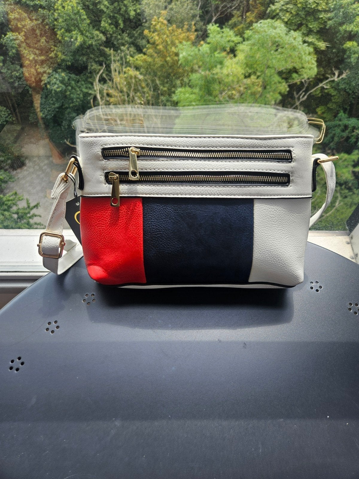 Citta Di Milano Crossbody Tas Wit, Blauw, Rood - Nieuw!, Verzenden