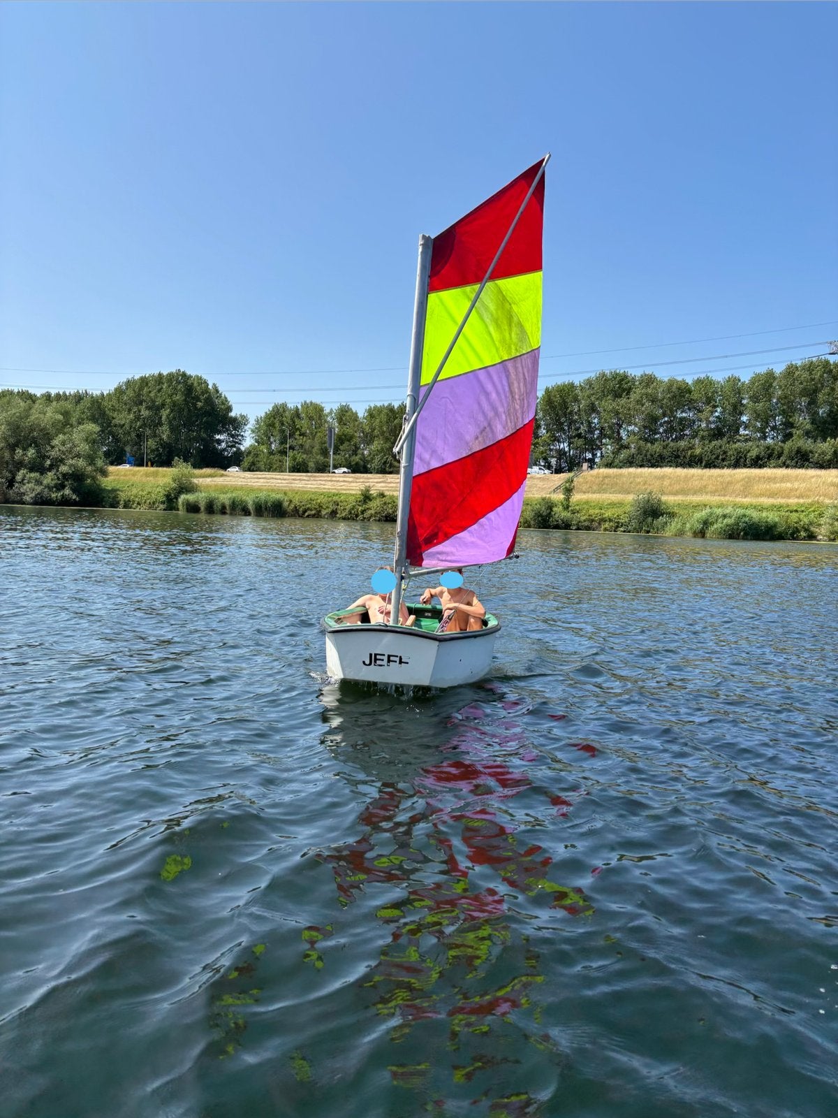 Pklyester optimist, Watersport en Boten, Ophalen, Gebruikt, Overige typen, Minder dan 15 m²