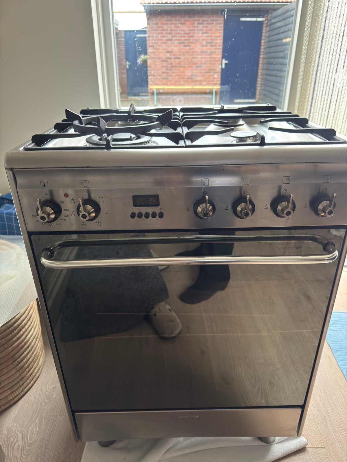 Smeg gasfornuis/ electrische oven, Ophalen, 60 cm of meer, Zo goed als nieuw, Gas
