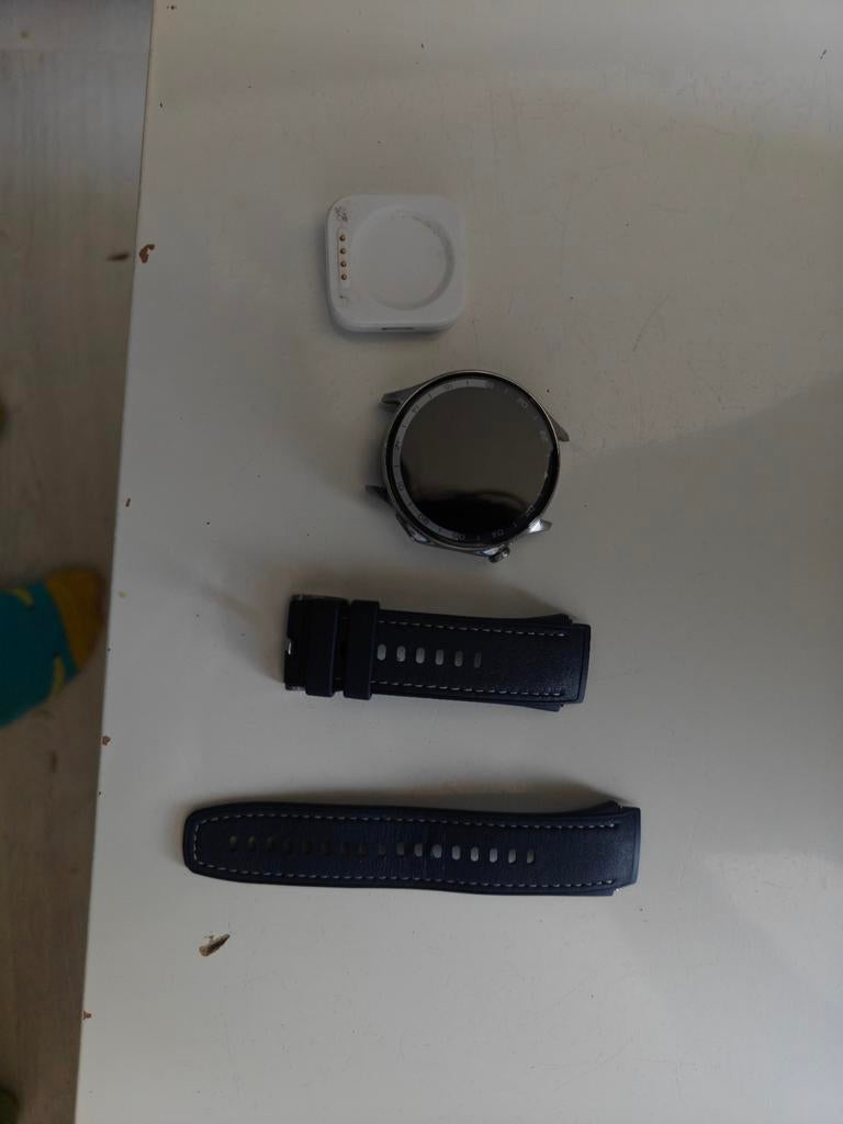 OnePlus watch 2 met oplader en bandjes, Sieraden, Tassen en Uiterlijk, Smartwatches, Oneplus, Gebruikt, Blauw, Ophalen of Verzenden