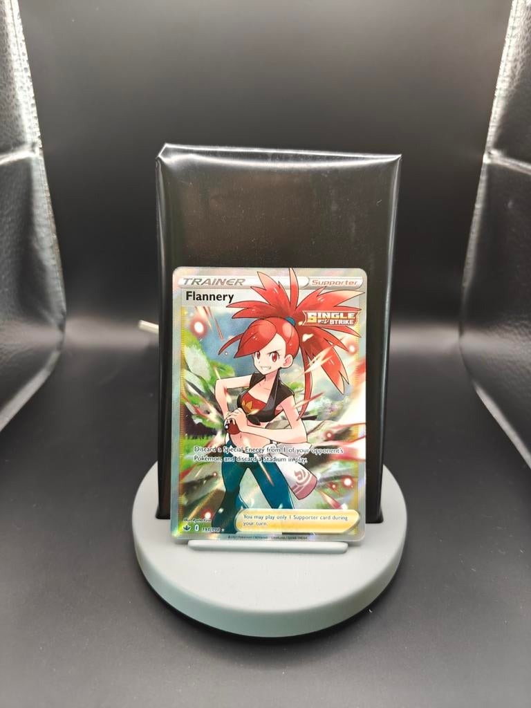 Flannery 191/198 Chilling Reign - Pokemon Kaart - Near Mint, Ophalen of Verzenden, Zo goed als nieuw, Losse kaart, Foil