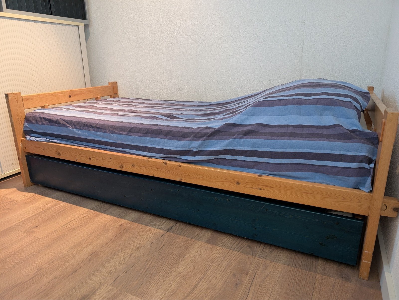 Lifetime stapelbed met lade en kapstokken, Ophalen, 85 tot 100 cm, Gebruikt, Hoogslaper of Stapelbed