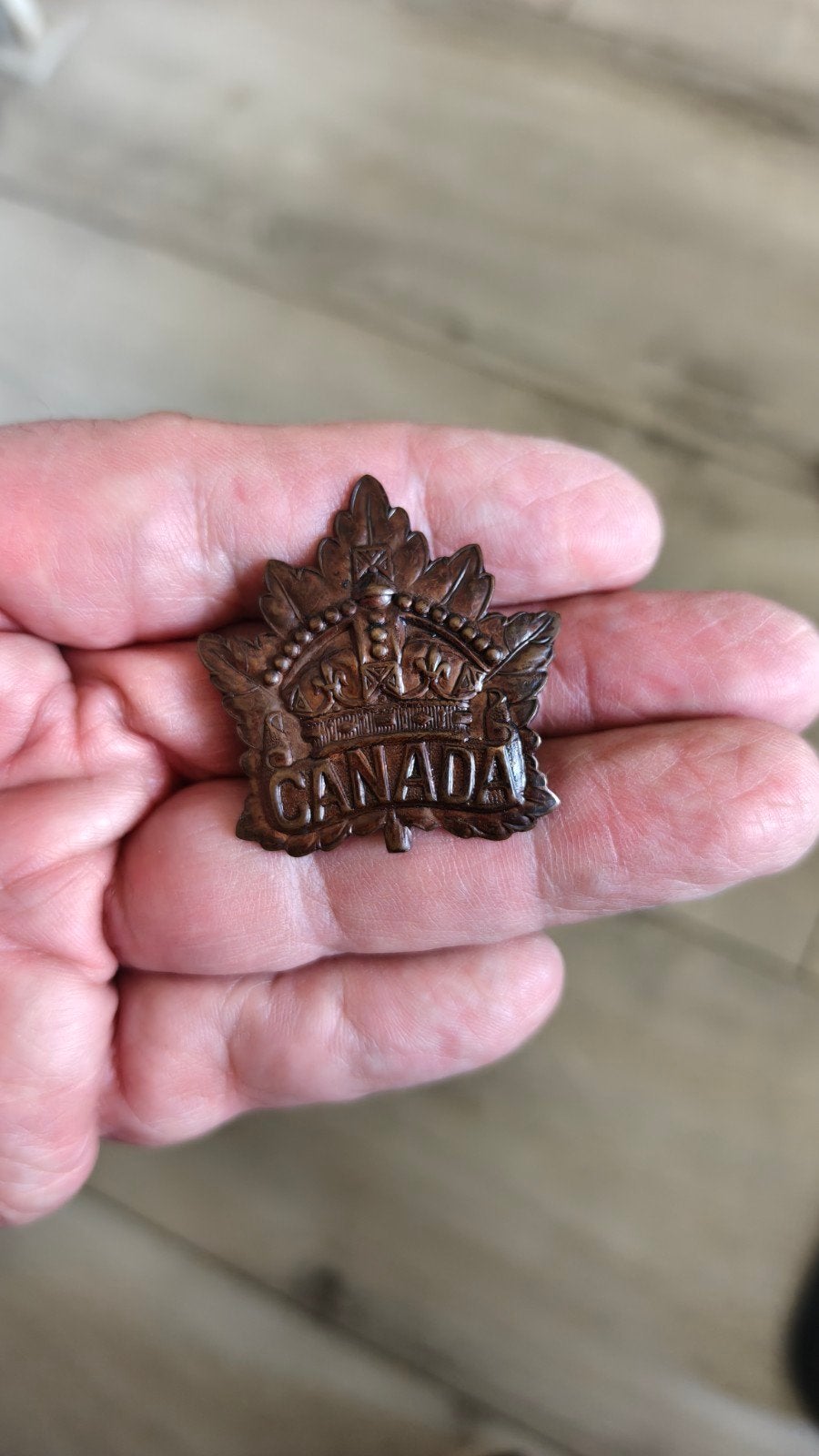 Originele WW1 CEF capbadge., Verzamelen, Ophalen of Verzenden, Landmacht, Engeland, Embleem of Badge