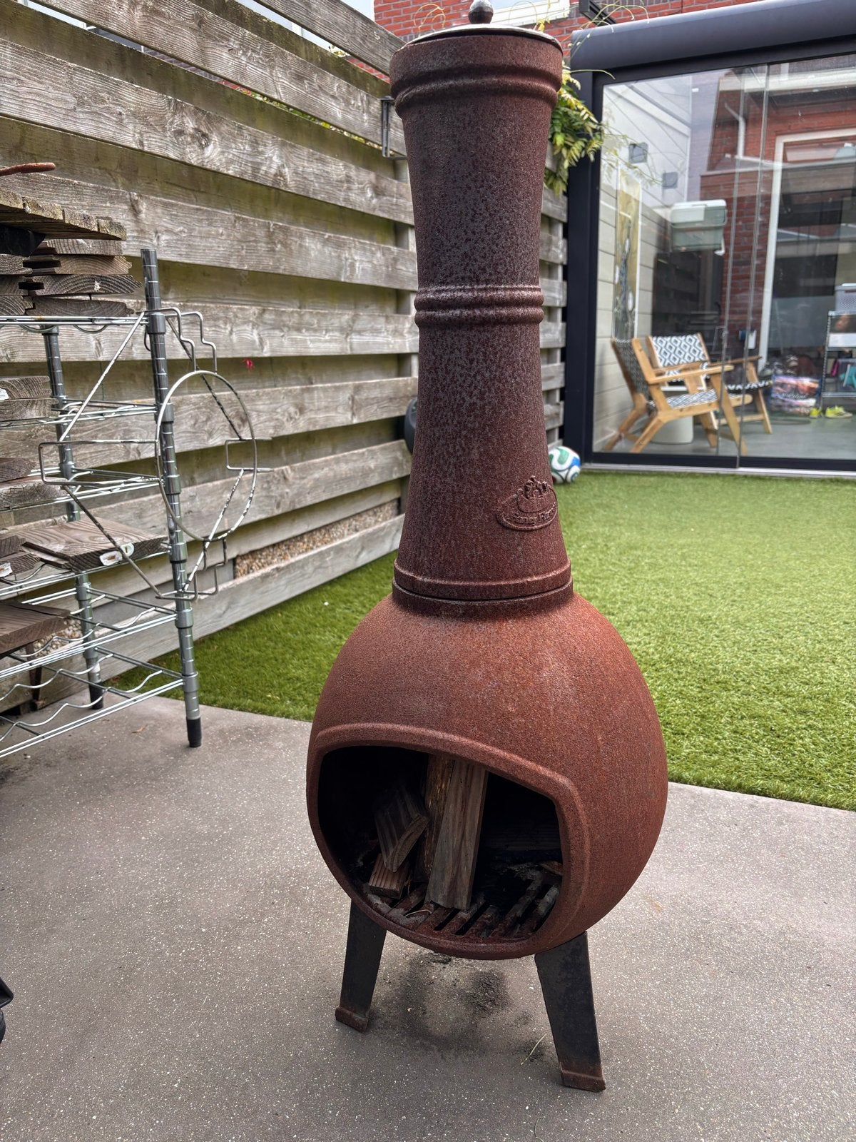 Gietijzeren terrashaard - Sfeervol en robuust, Ophalen, Gebruikt, Vuurkorf