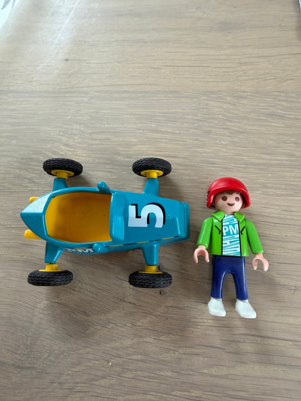 Playmobil raceauto met coureur, Ophalen of Verzenden, Gebruikt