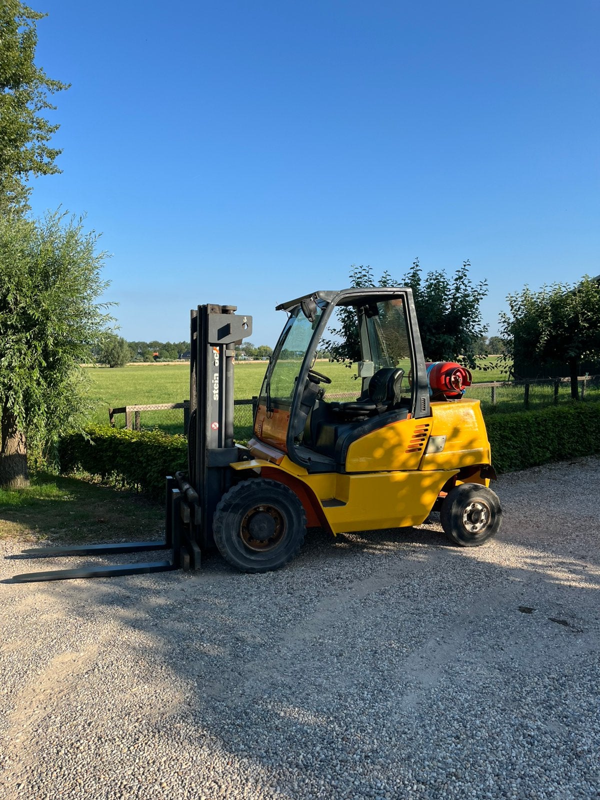 Steinbock fg4000 triplo-Sideshift-freelift 6cil lpg netjes✅, 1000 tot 2000 kg, Ophalen of Verzenden, LPG, Heftruck