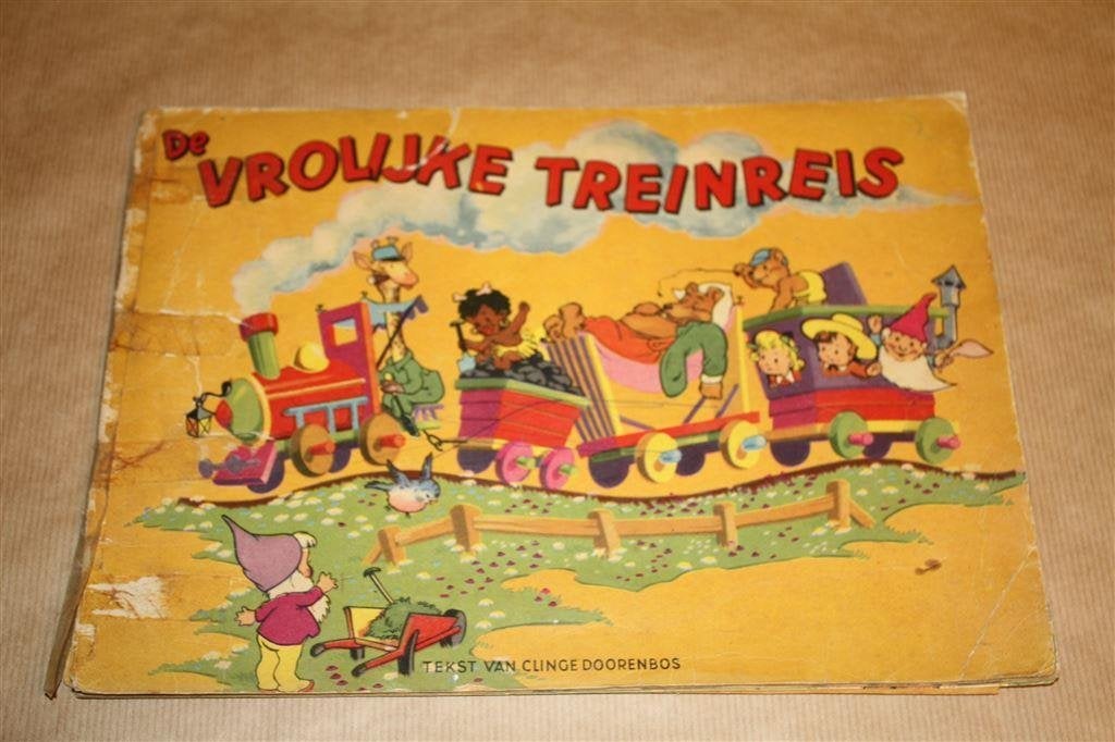 De vrolijke treinreis. Oude uitgave 1956., Ophalen of Verzenden, Gelezen