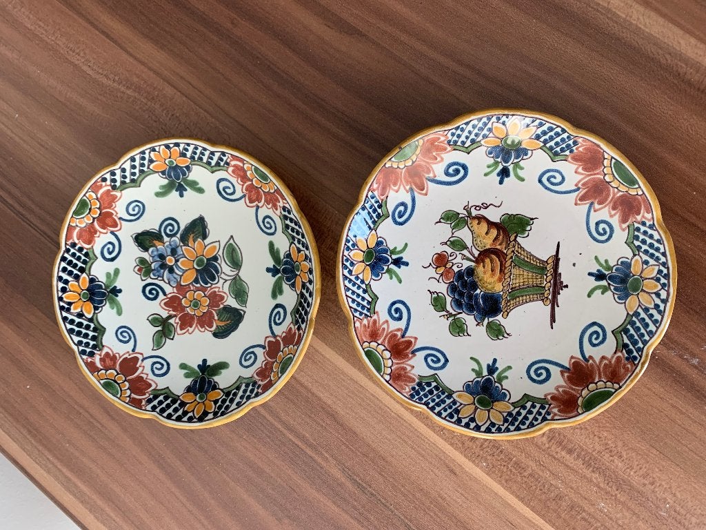 Te koop 2 antieke wandbordjes, Ophalen, Zo goed als nieuw