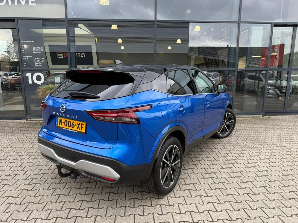 Nissan Qashqai 1.3 MHEV Xtronic N-Connecta *Trekhaak & ACC*, 12 maanden, Stof, Euro 6, Blauw