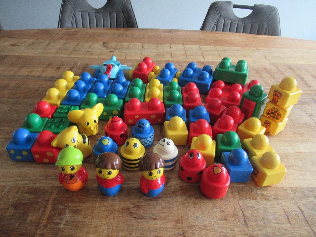 Heel veel Lego Duplo Primo met poppetjes dieren blokken enz., Ophalen of Verzenden, Zo goed als nieuw, Lego Primo