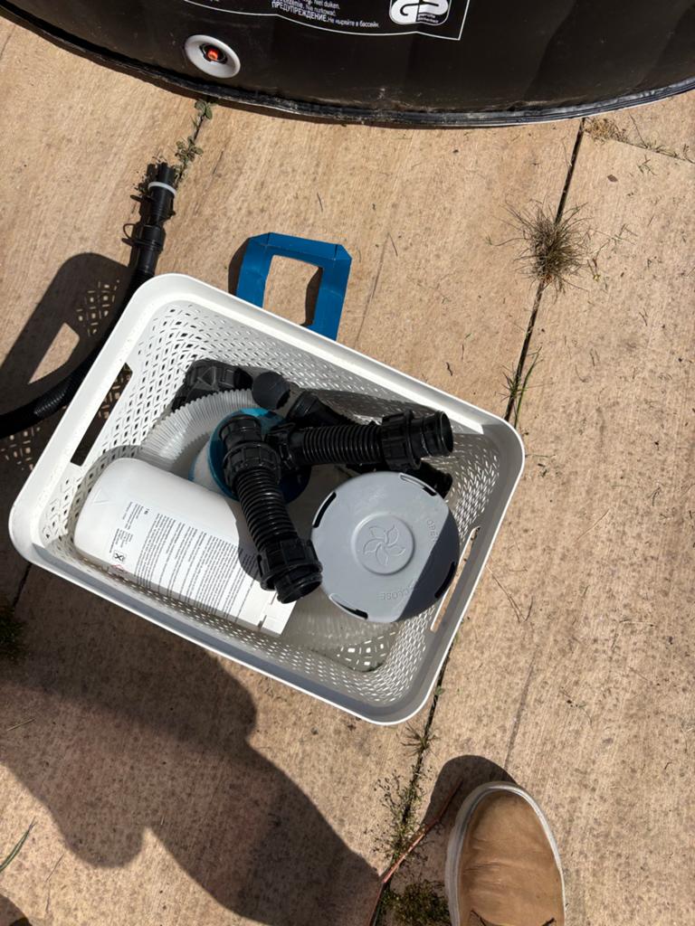 Nog goed opblaas jacuzzi met verwarming werkt goed, Ophalen of Verzenden, Gebruikt