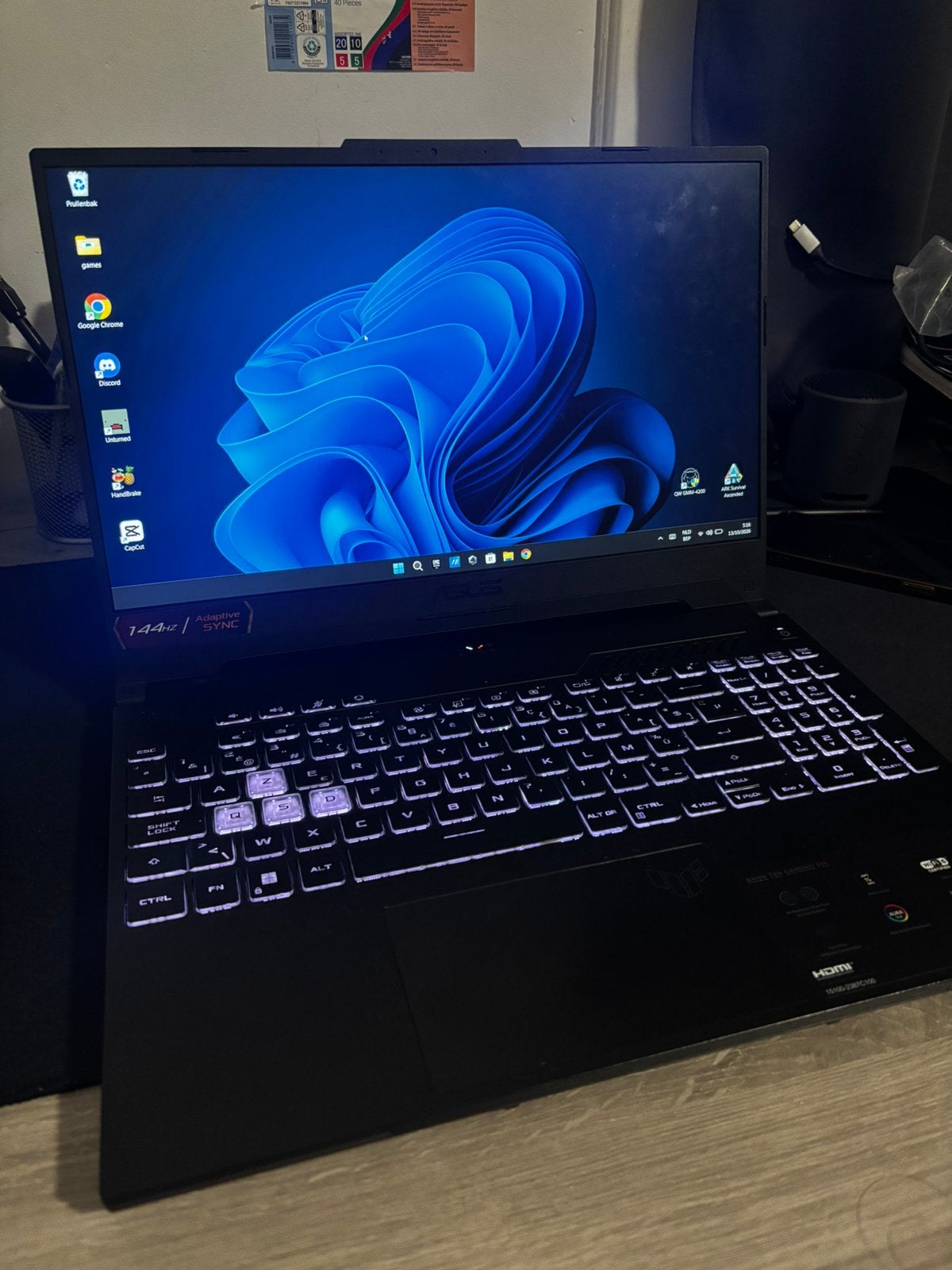 ASUS TUF Gaming F15 FX507Z | i5-12500H | RTX 3050 | 8GB, Computers en Software, 15 inch, 8 GB, Ophalen of Verzenden, Zo goed als nieuw
