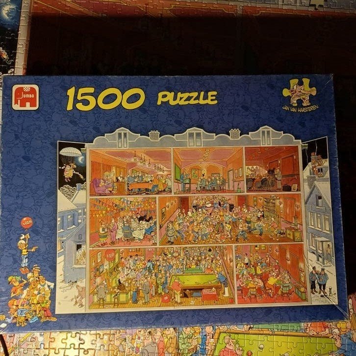 Jan van Haasteren puzzel HET HOTEL 1500 stukjes, Ophalen, 500 t/m 1500 stukjes, Gebruikt, Legpuzzel