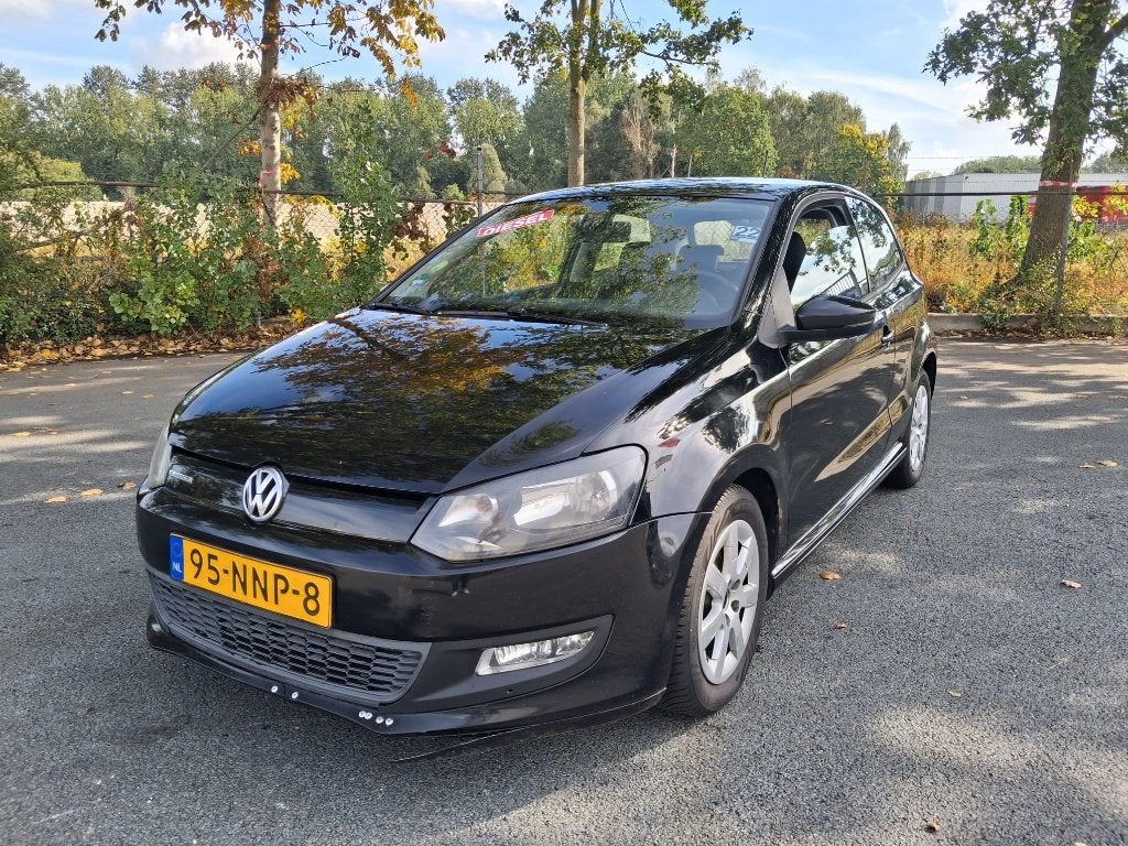 Volkswagen Polo 1.2 TDI 75PK 5D Bluemotion 2010 Zwart, Auto's, Voorwielaandrijving, Stof, 74 pk, 1199 cc