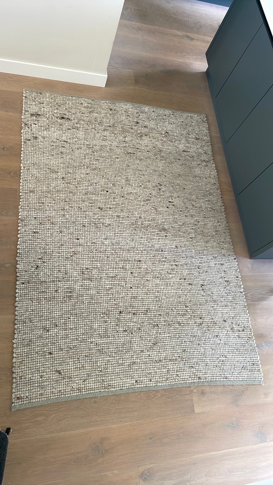 Vloerkleed Loods5 160x230, Ophalen, Gebruikt, Grijs, 150 tot 200 cm