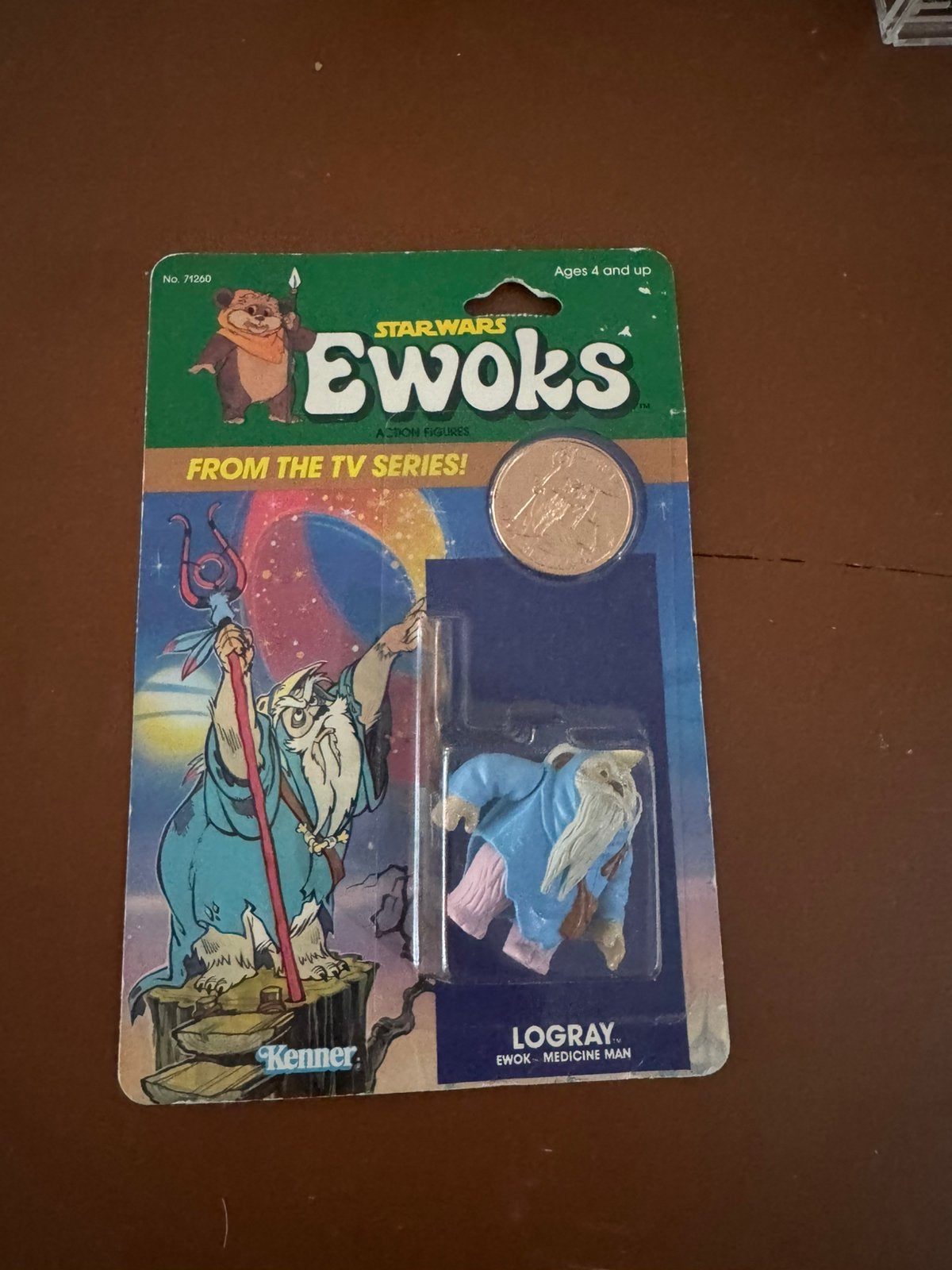 Vintage Star Wars Logray Ewoks series 1985, Ophalen, Zo goed als nieuw, Actiefiguurtje
