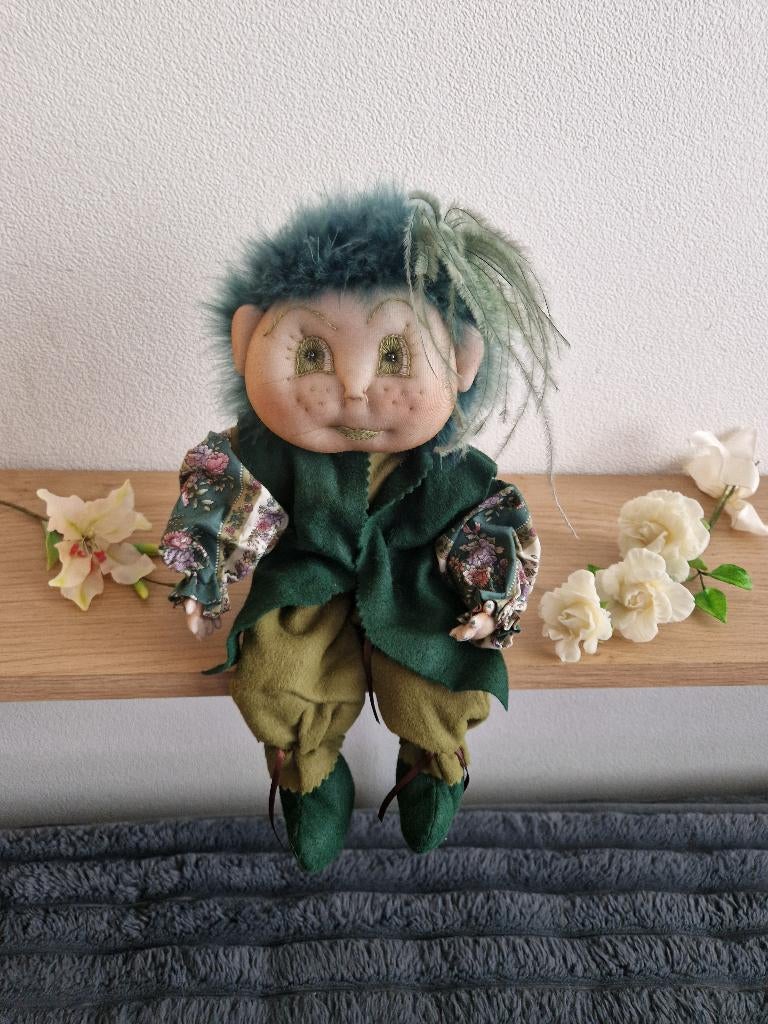 pop troll groen mooi exemplaar zoekt nieuw huis trollen, Ophalen of Verzenden, Zo goed als nieuw, Pop
