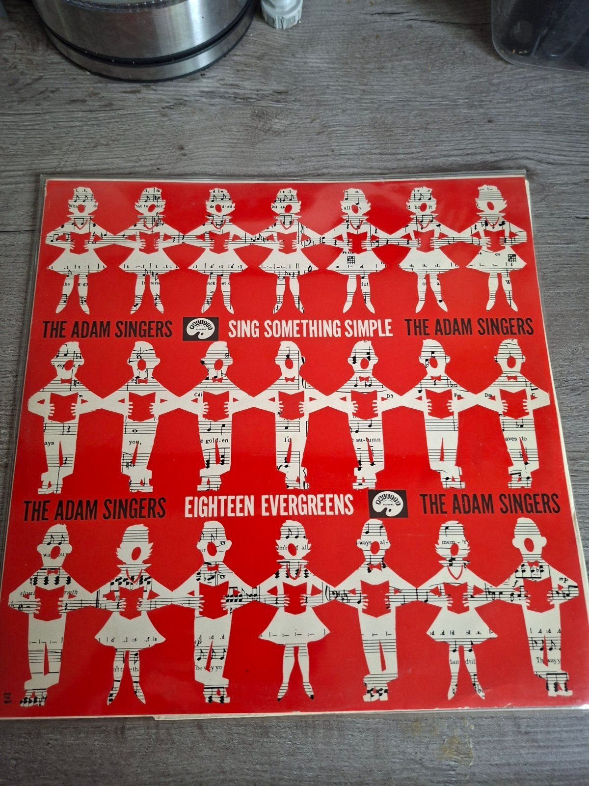 The Adam Singers - Sing Something Simple: Eighteen Evergreen, Ophalen, Gebruikt, 12 inch