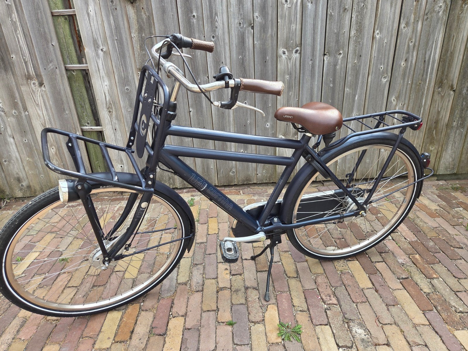 Cortina U4 Transportfiets 28 inch - jongensfiets met voordra, Terugtraprem, Gebruikt, Versnellingen, Cortina