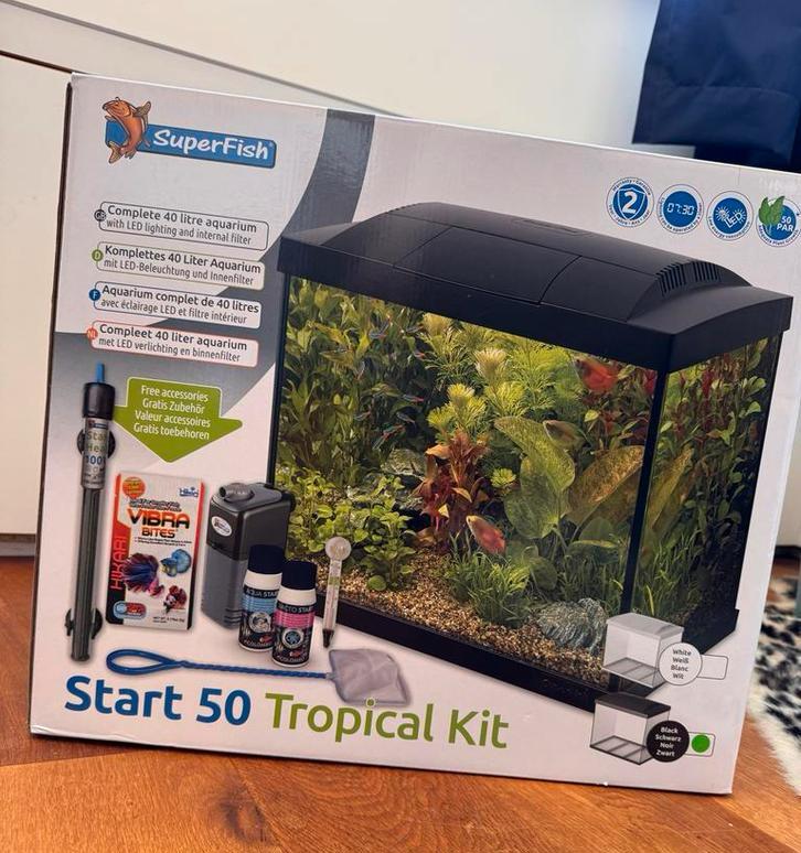 *Nieuw in doos* Superfish Start 50 aquarium tropical kit, Dieren en Toebehoren, Ophalen, Nieuw, Leeg aquarium, Superfish