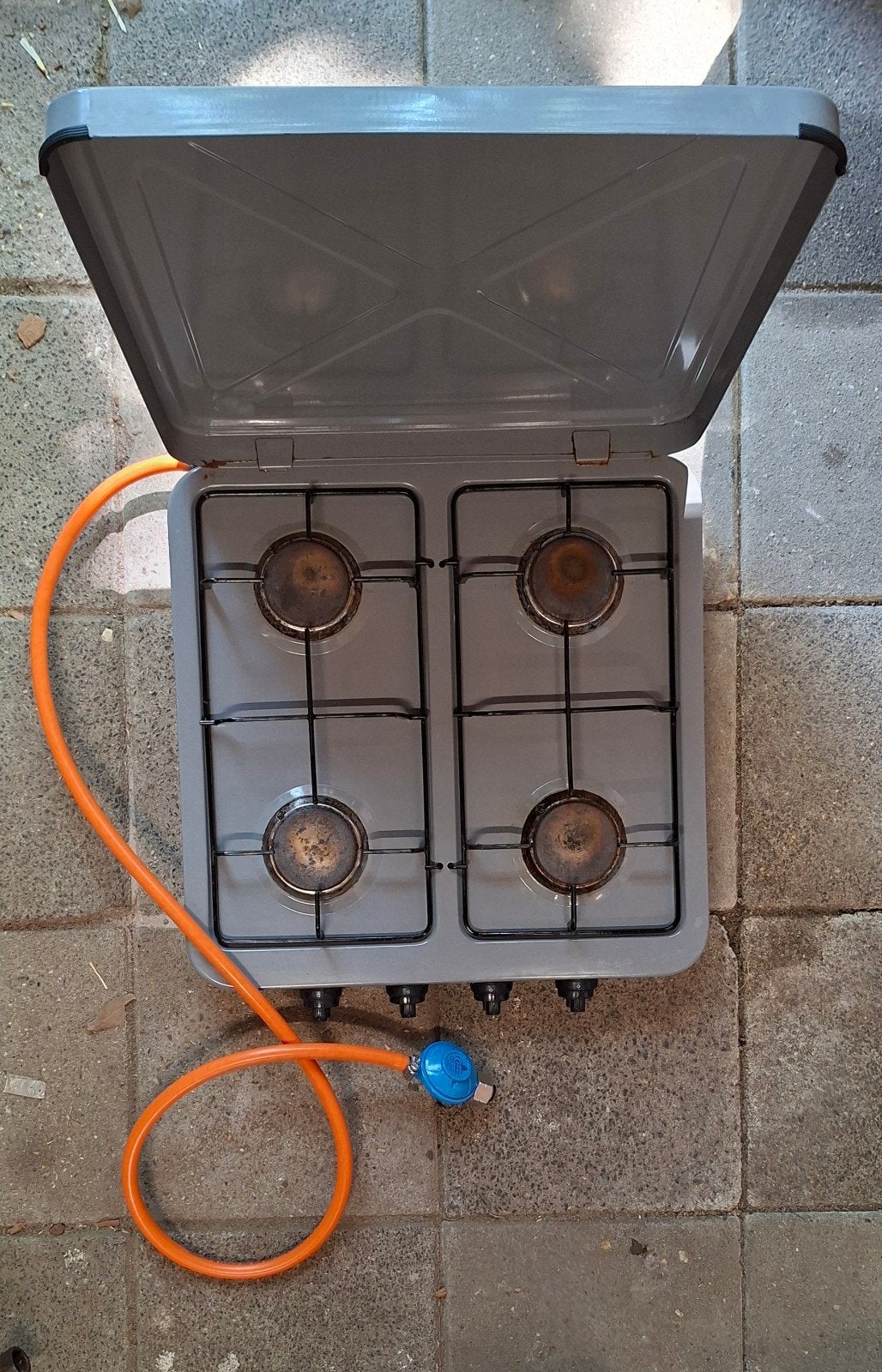Draagbare 4-pits gaskookplaat voor butaan/propaan, Witgoed en Apparatuur, Kookplaten, Ophalen