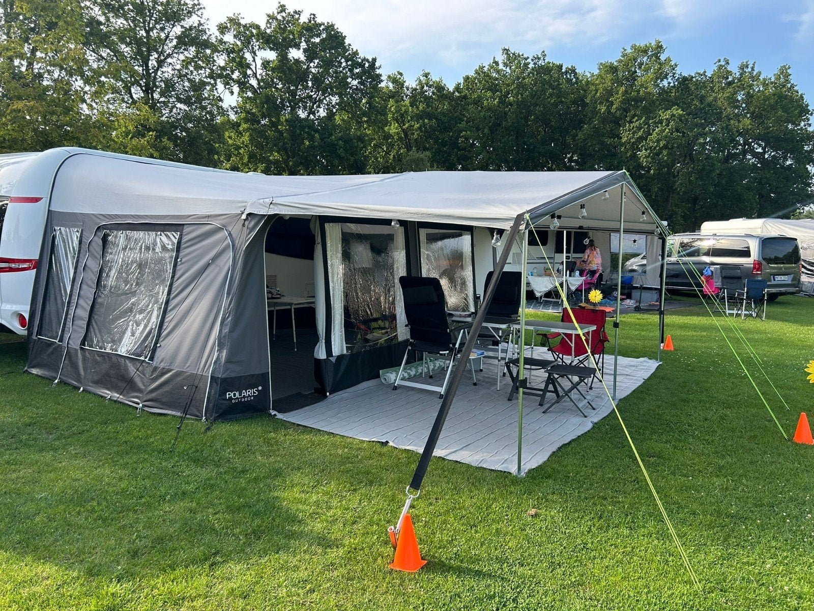 Voortent,luifel en uitbouw Polaris 300. Omloop 13(950-975)., Caravans en Kamperen, Ophalen, Gebruikt, Overige merken