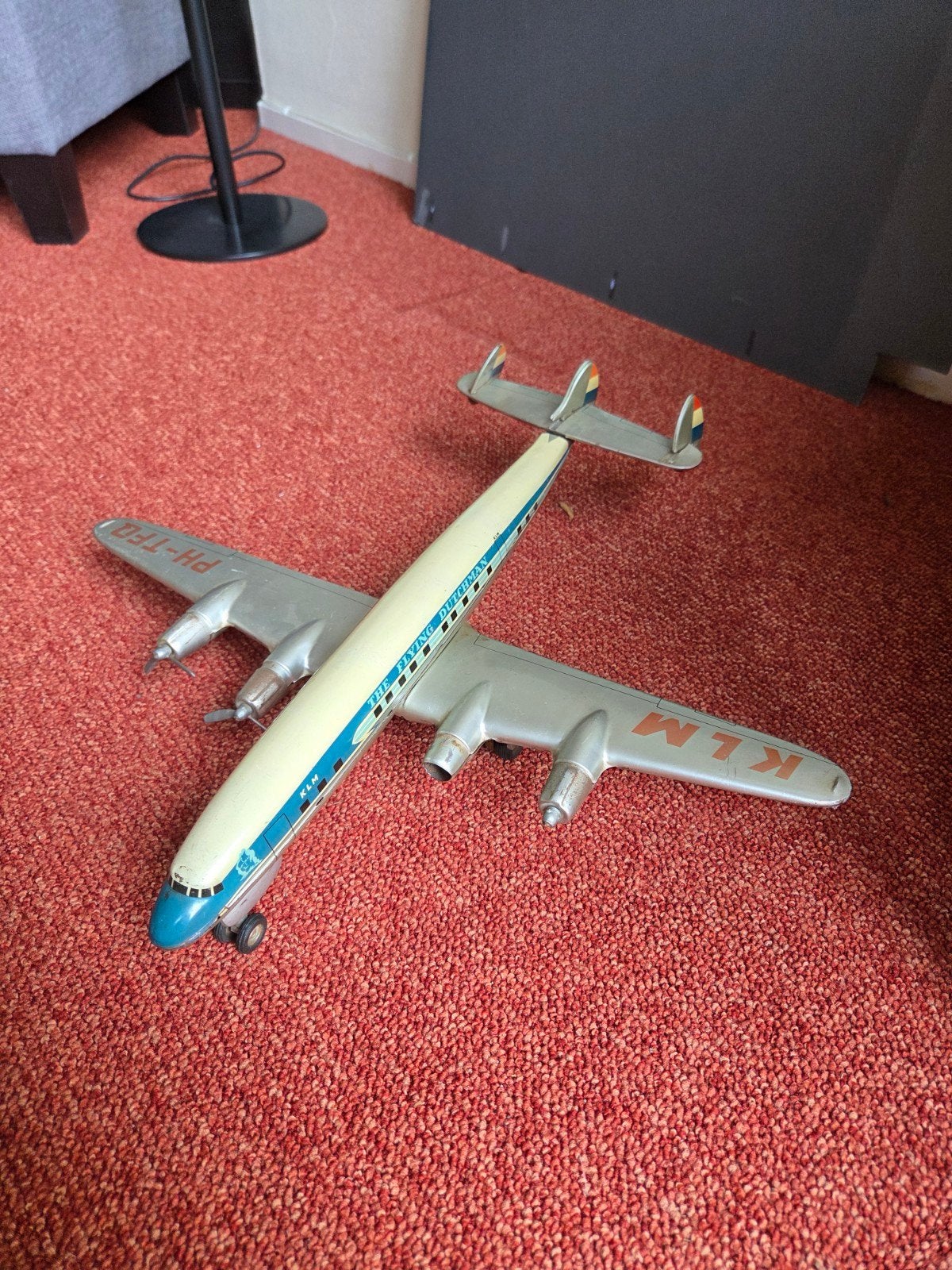 Vintage KLM Vliegtuig Schaalmodel - De Vliegende Hollander, Ophalen of Verzenden, Gebruikt, Schaalmodel