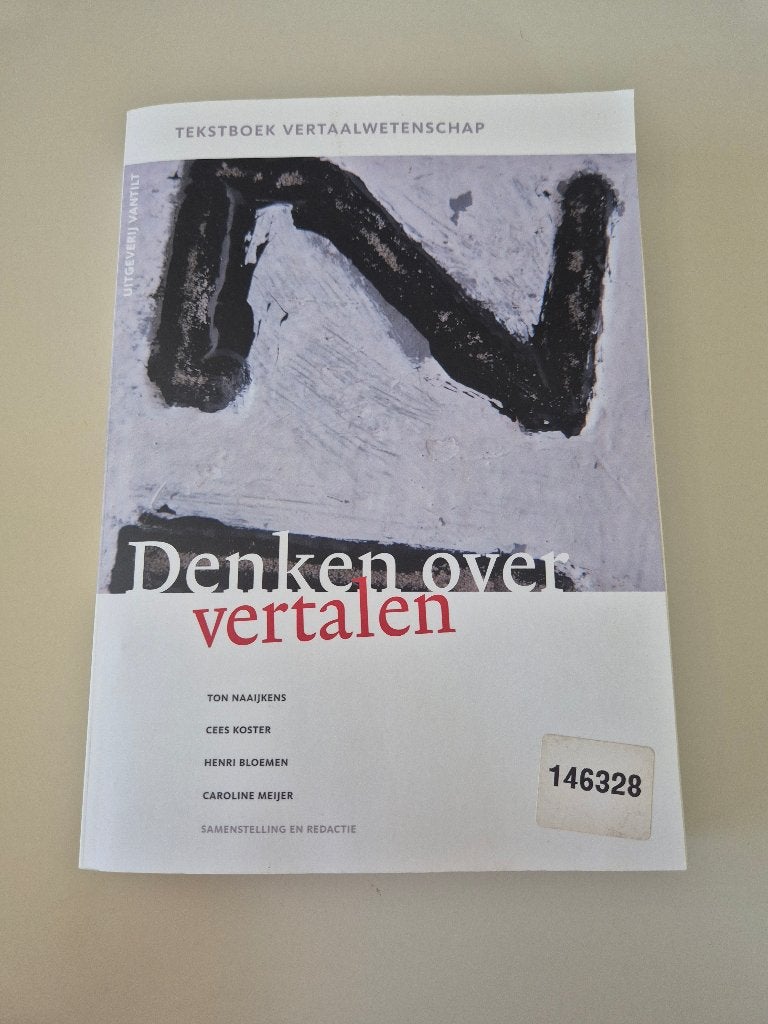 Denken over vertalen. Tekstboek voor vertaalwetenschap, Nieuw, Diverse auteurs, Alpha, HBO