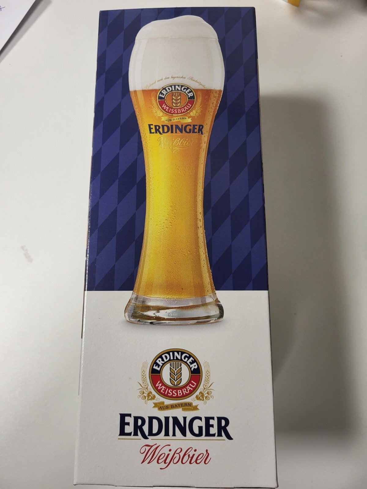 Nieuw Erdinger Weissbier glas in doos, Ophalen of Verzenden, Nieuw