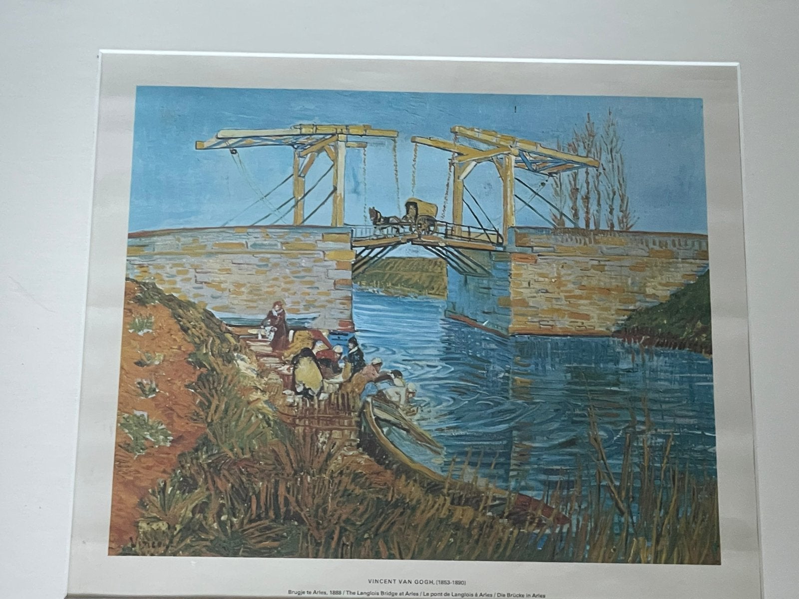 Te koop brug bij Arles .Vincent van Gogh replica 40x50 cm, Huis en Inrichting, Woonaccessoires | Schilderijen, Tekeningen en Foto's