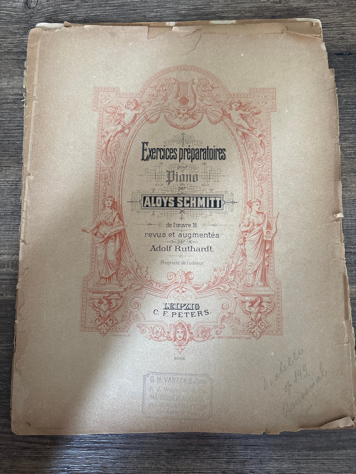 Aloys Schmitt - Exercices préparatoires pour le Piano, Gebruikt, Klassiek, Ophalen of Verzenden, Artiest of Componist