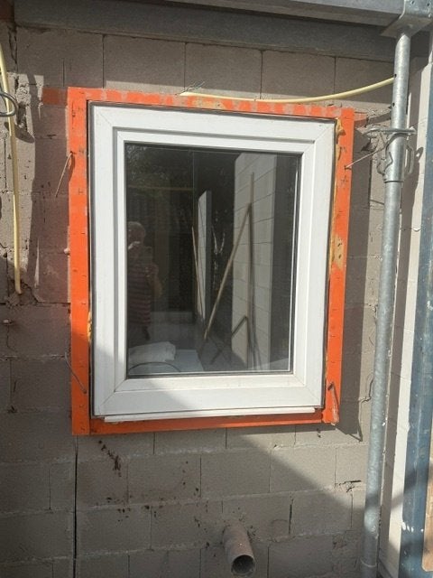 kunststof draaikiep raam, Kunststof, Gebruikt, Raamkozijn, Inclusief glas