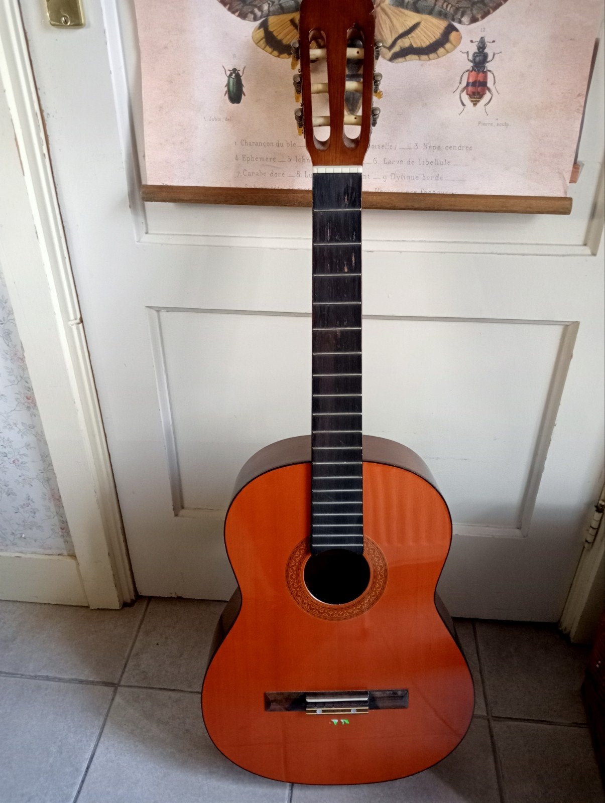 Peerless gitaar, Muziek en Instrumenten, Ophalen, Gebruikt, Klassieke of Spaanse gitaar, Met koffer
