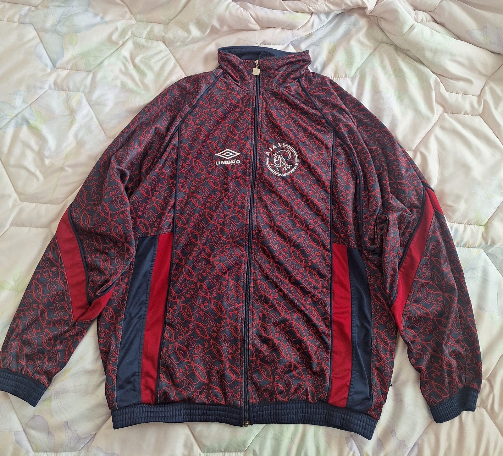 Ajax training jacket 1994-1995 in Large/XL, Maat 52/54 (L), Verzenden, Voetbal, Gedragen