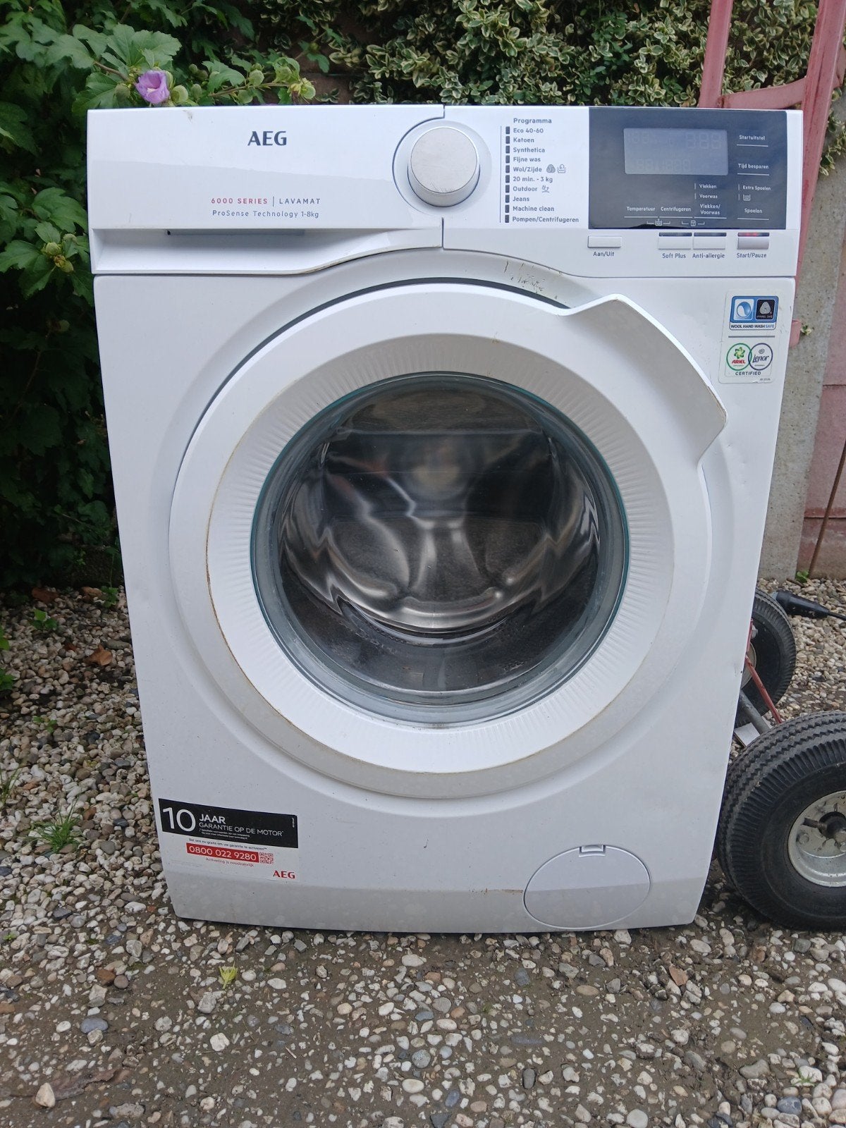 AEG Wasmachine: display defect, Witgoed en Apparatuur, Ophalen, Voorlader, Niet werkend, 85 tot 90 cm