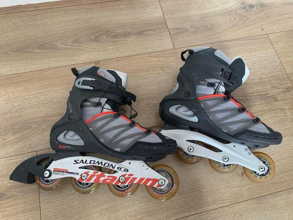 Salomon inline skates, maat 45, Sport en Fitness, Skeelers, Gebruikt, Heren, Inline skates 4 wielen, Salomon