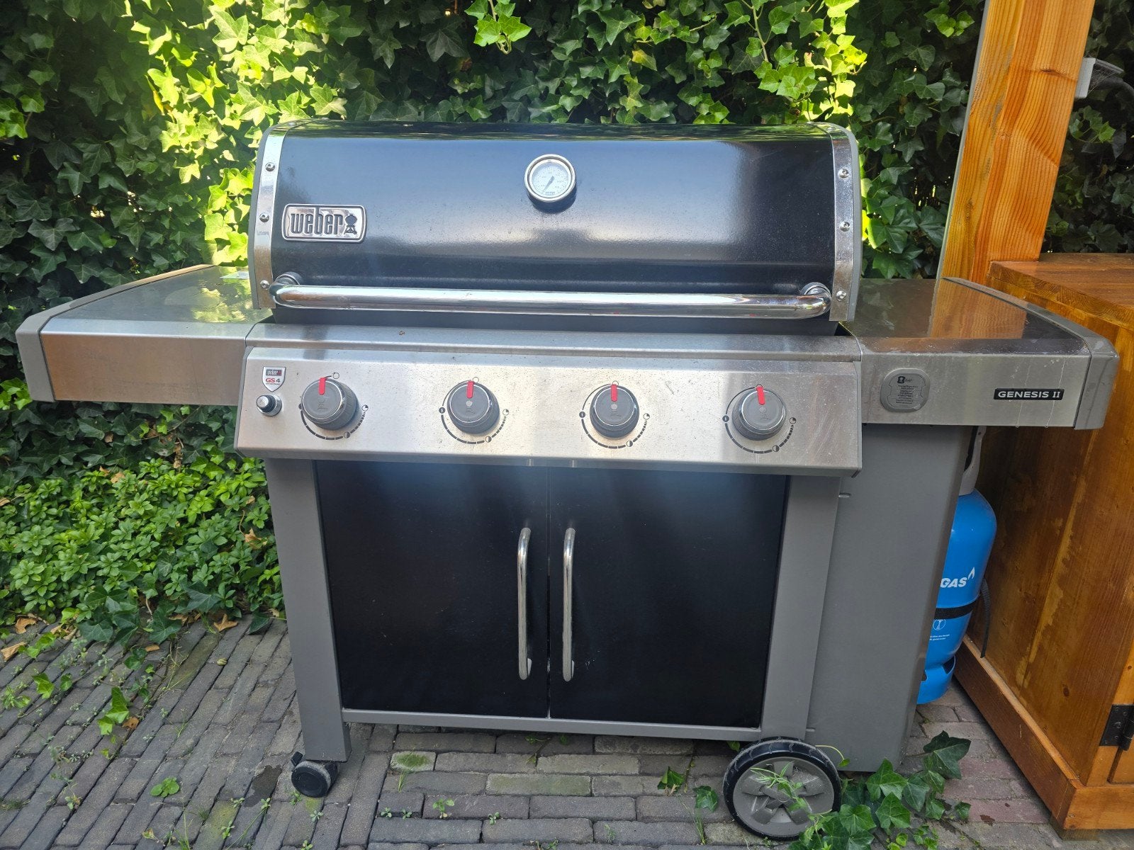 Weber Genesis II E-415 GBS Gasbarbecue met hoes, Ophalen, Gebruikt, Weber