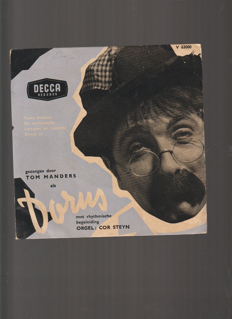 VINYL EP  //  DORUS  --  TWEE  MOTTEN  +  3, EP, Verzenden, 7 inch, Zo goed als nieuw
