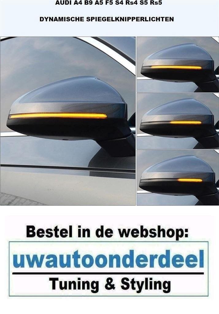 Dynamische Knipperlichten Voor Audi A4 B9 A5 F5 S4 Rs4 S5 Rs, Auto diversen, Tuning en Styling, Verzenden