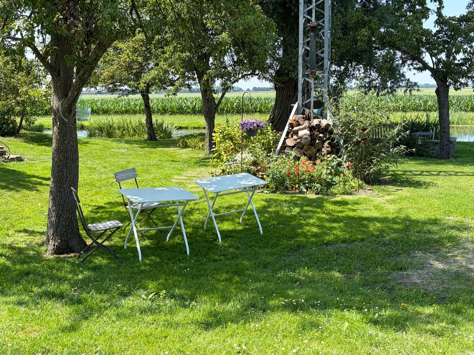 2 Houten klaptafels 80x62x75 cm , per stuk, Tuin en Terras, Tuintafels, Ophalen, Gebruikt, Rechthoekig, Hout