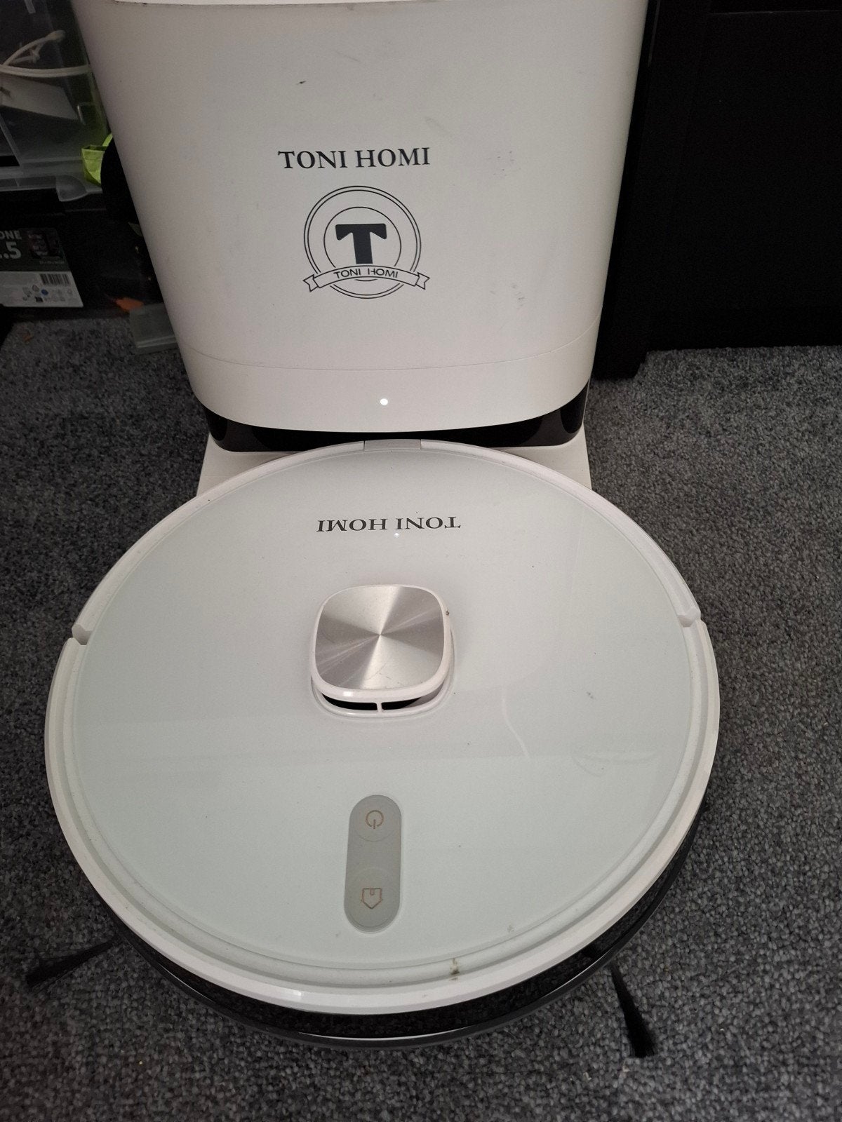 Toni Homi V8 Robotstofzuiger met Dweilfunctie en Zelfleging, Witgoed en Apparatuur, Stofzuigers, Ophalen, Zo goed als nieuw, Robotstofzuiger