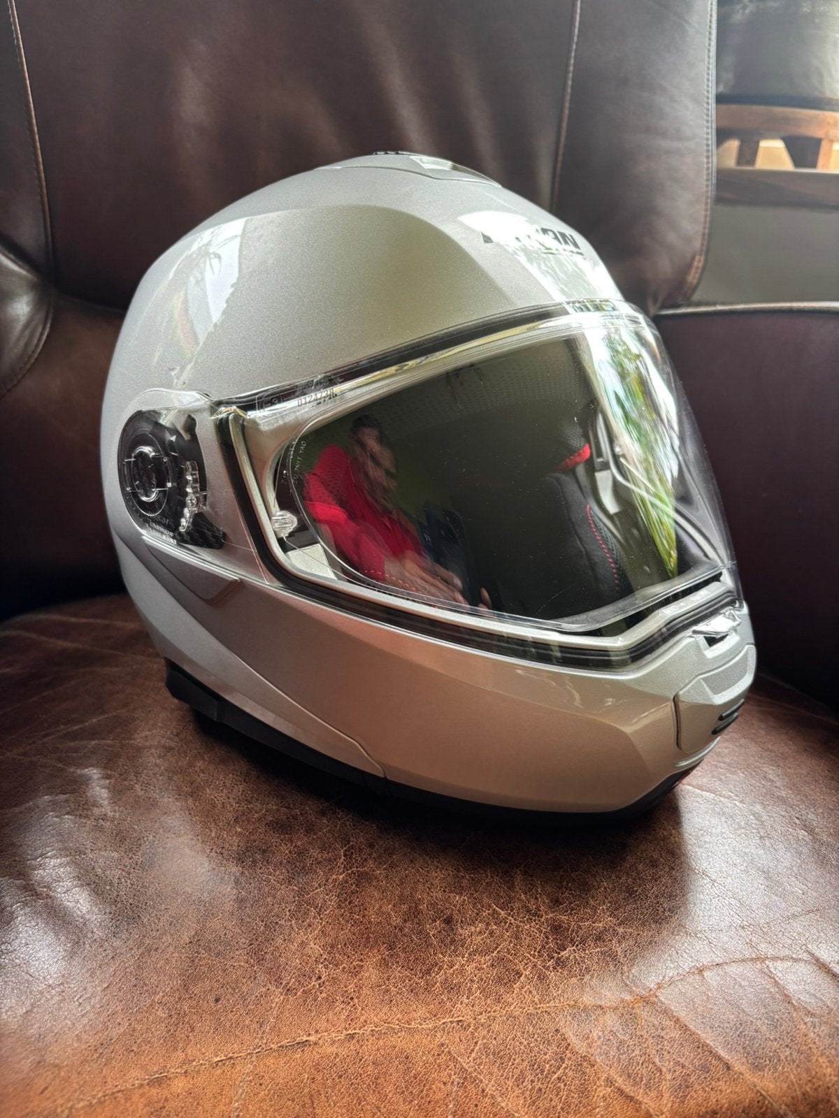 Nolan 100-5 Ncom Systeemhelm maat L (59-60cm), Motoren, Kleding | Motorhelmen, Ophalen of Verzenden, Tweedehands, Systeemhelm