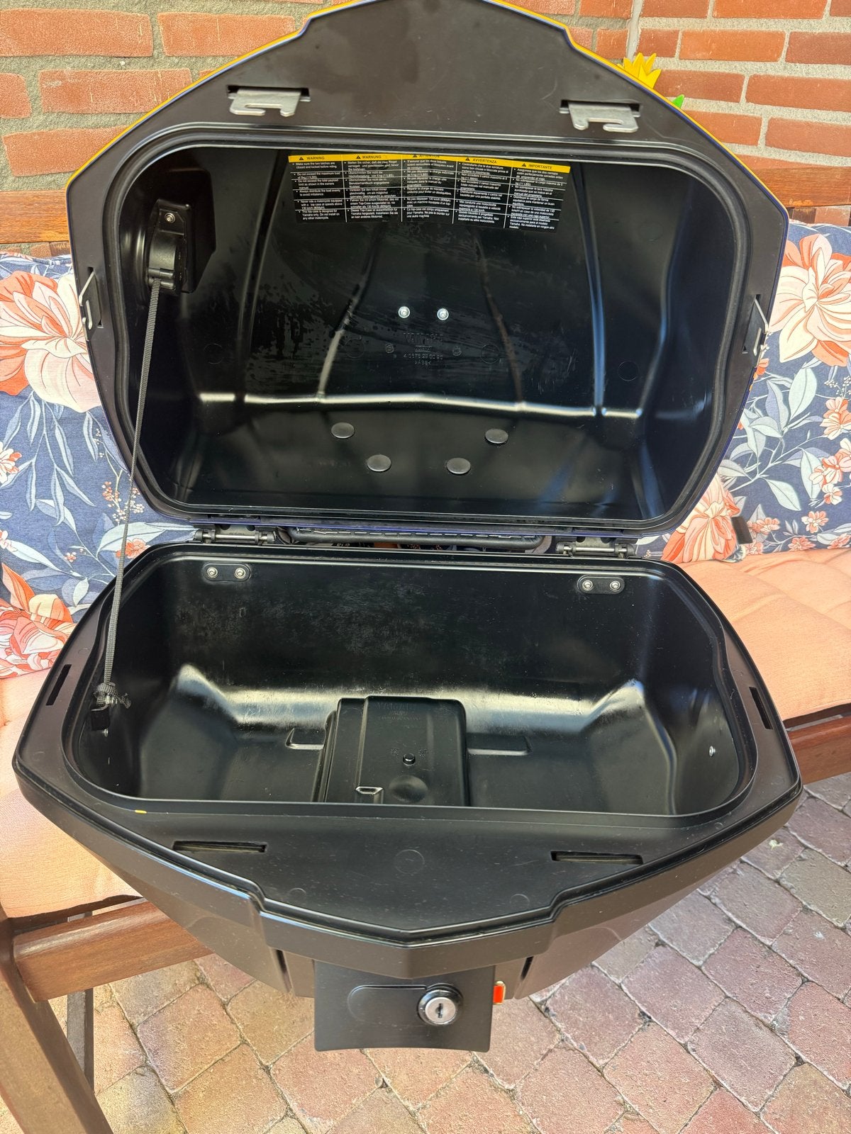 Topkoffer Yamaha FJR1300 GalaxyBlue grondplaat,rack,sleutels, Ophalen of Verzenden, Zo goed als nieuw