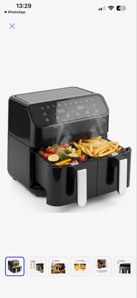 Nieuwe Duo Airfryer XL - Ongebruikt in doos, Ophalen of Verzenden, Zo goed als nieuw