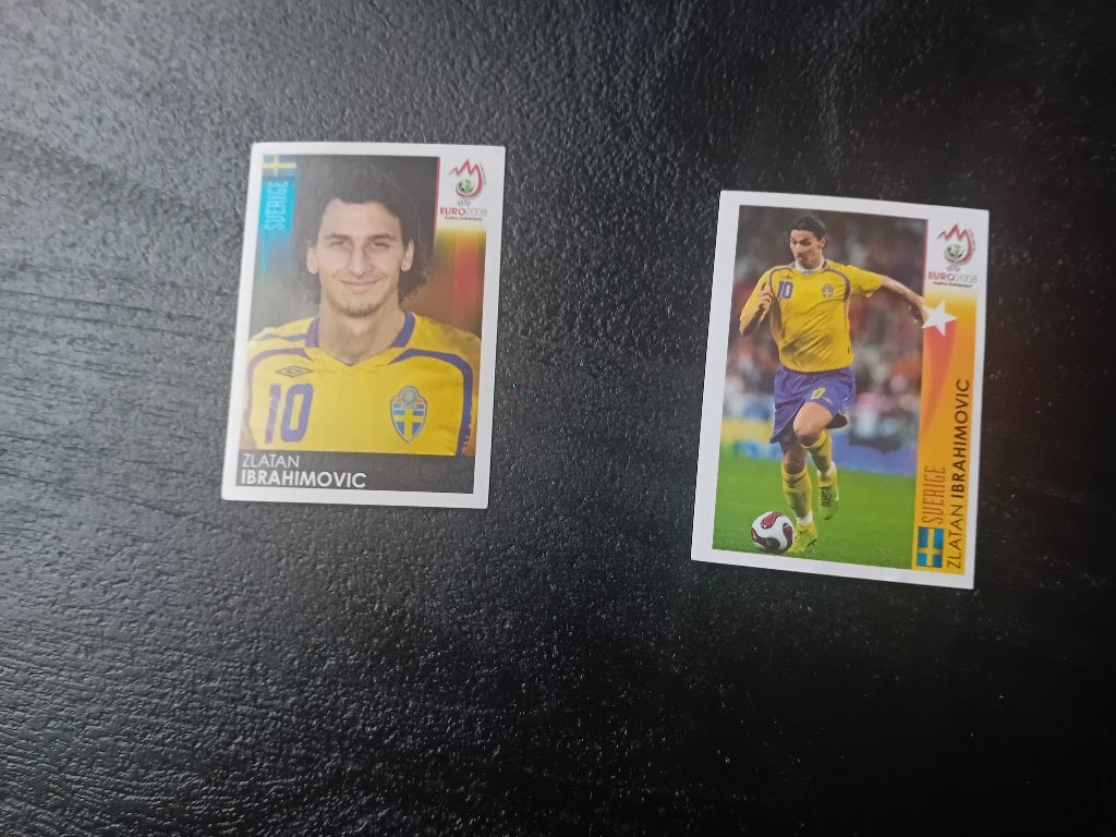 Panini euro 2008 Zlatan Ibrahimovic, Ophalen of Verzenden, Zo goed als nieuw, Plaatje