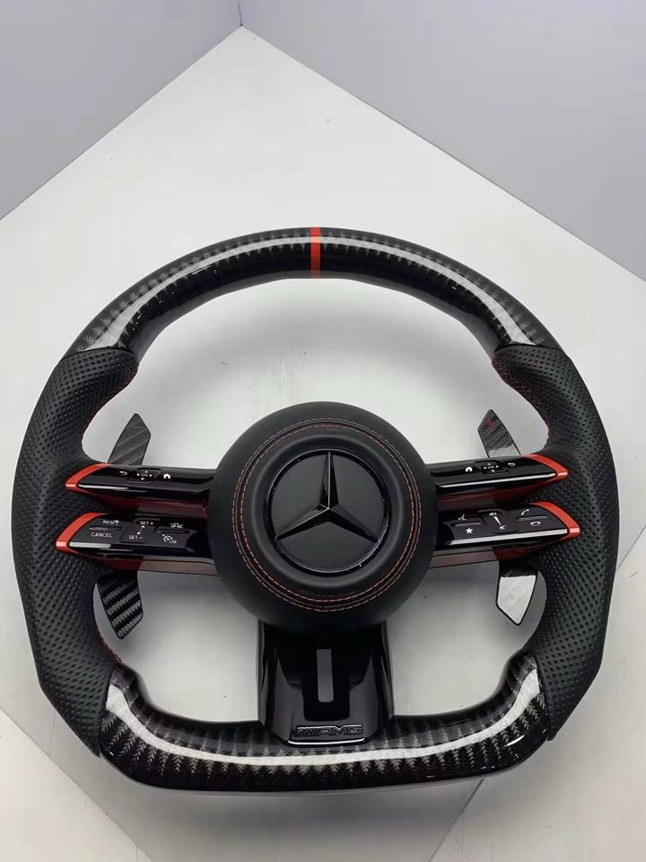 Custom stuur Mercedes Audi BMW Porsche Led alcantara carbon, Ophalen of Verzenden, Nieuw, BMW