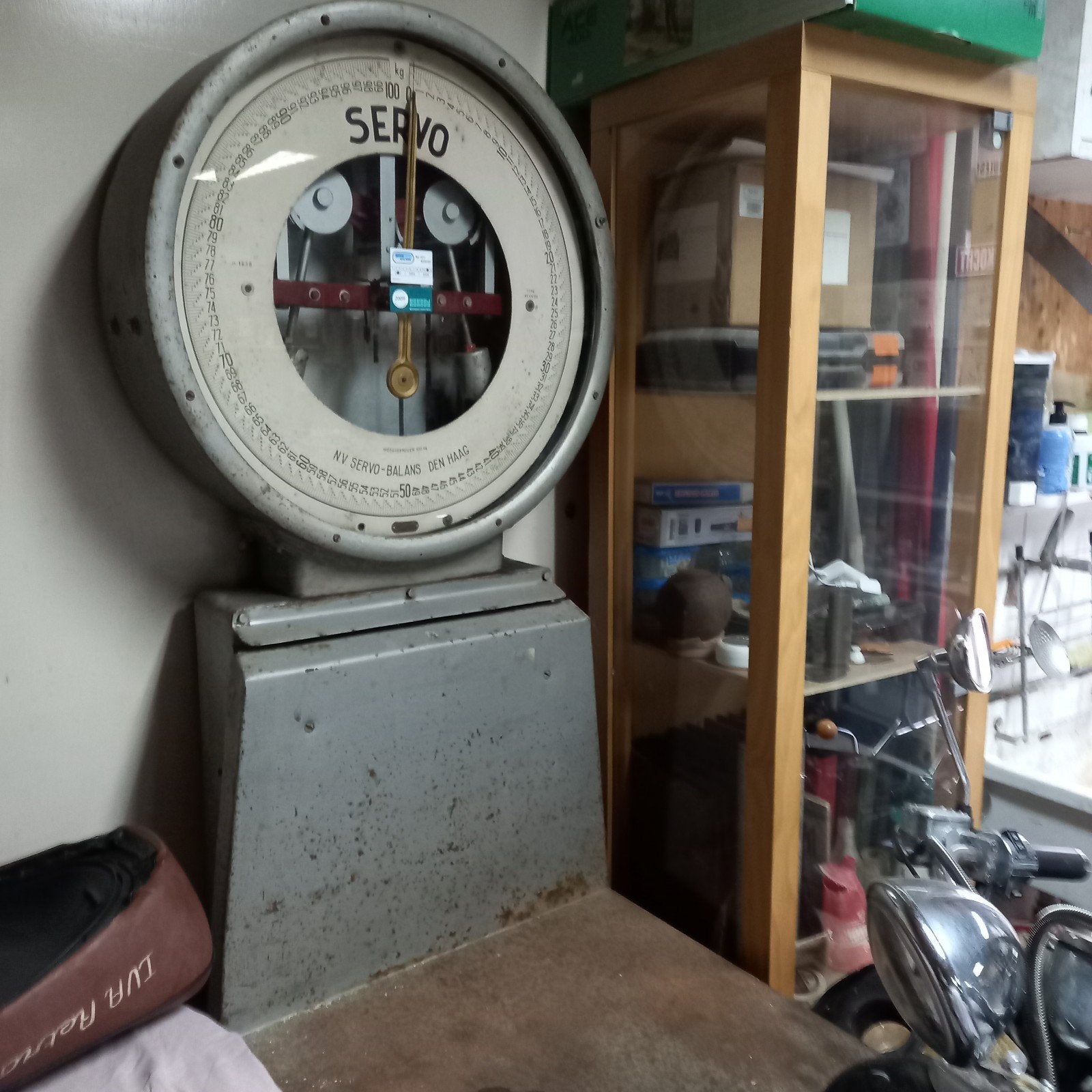 plateauweegschaal Industrieel Design, Ophalen, Gebruikt, Vloerweegschaal, 50 tot 100 kg