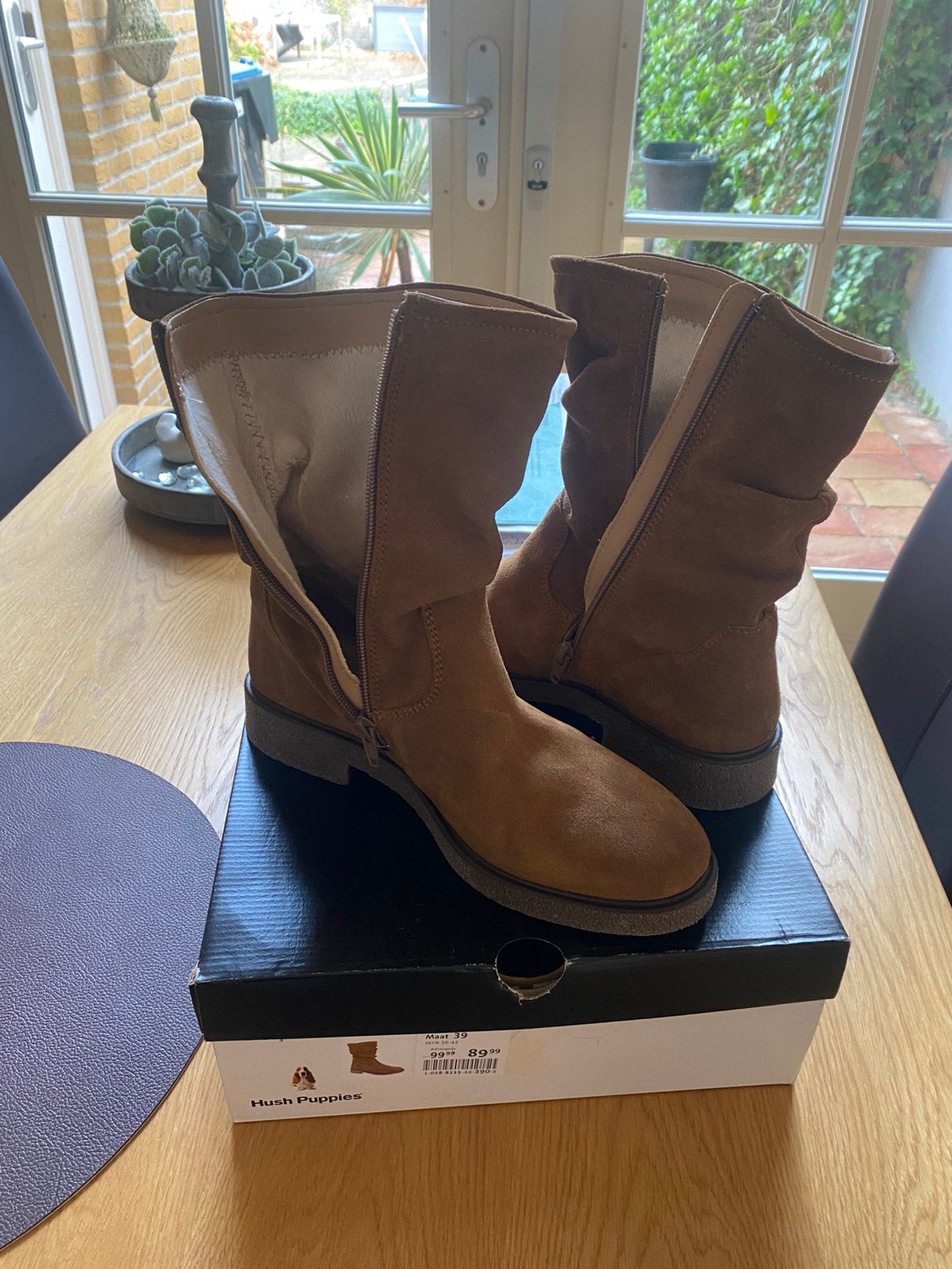 Hush puppies laarzen, Ophalen of Verzenden, Zo goed als nieuw, Zwart, Hoge laarzen
